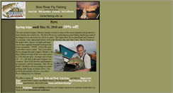 Desktop Screenshot of bowriverfishing.com